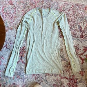 Lululemon Swiftly Tech Long Sleeve Shirt Lime Green Size 4